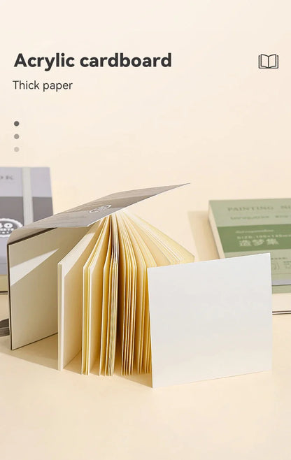 Mini Tearable Sketchbook 250gsm – 40-Sheet Drawing Notebook for Watercolor, Acrylic, Marker, Oil & Gouache