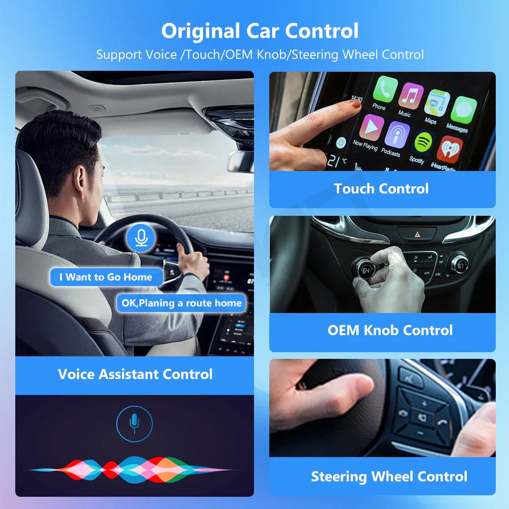 Tripodpie 2 in 1 Wireless CarPlay Adapter – Android Auto Smart USB Dongle, Plug & Play for Havel, Kia, Volvo, Audi, MG, VW, Hyundai, Jeep