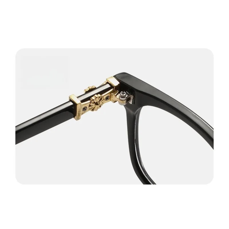 Classic Square Anti Blue Light Reading Glasses – Vintage Style Computer Eyeglasses for Men & Women, Prescription Friendly Blue Light Blocking Frames