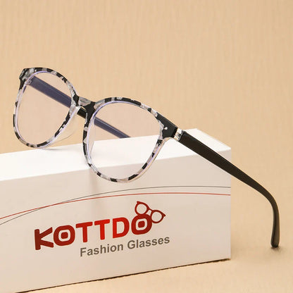 Retro Round Reading Glasses – Vintage Plastic Eyewear for Women, Presbyopia & Hyperopia +1.0 to +3.5