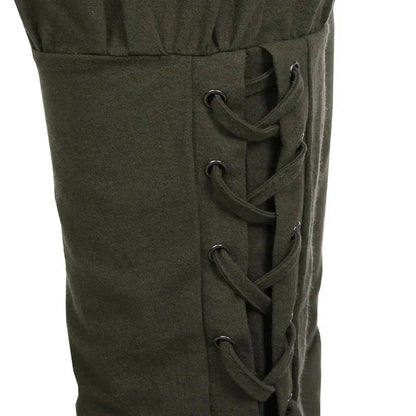 Pirate Cosplay Pants for Men — Renaissance Medieval Gothic Costume Trousers, Plus Size 3XL