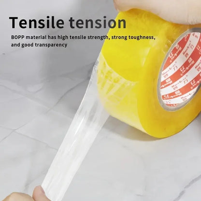 10/1PCS Heavy-Duty Packing Tape – Transparent Yellow & White Box Sealing Tape for Large Rolls & Thick Package Shipping