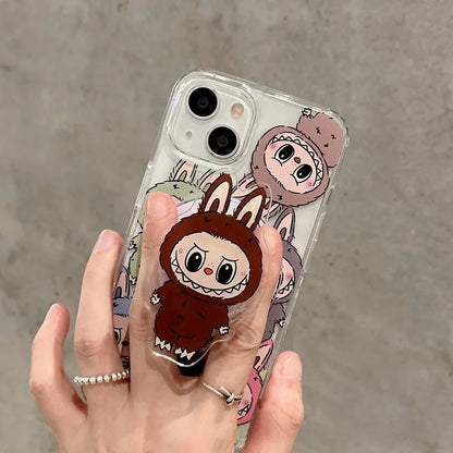 Labubu The Monsters Box — Magnetic Folding Phone Grip & Holder with Cute Cartoon Design for iPhone & Samsung