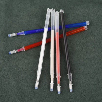 10Pcs/Set High Temperature Disappearing Fabric Marker Pens - Erasable Refillable Tools for Patchwork, PU Leather Marking & Sewing
