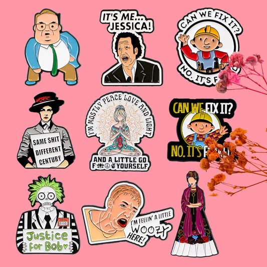 Feminism Mexican Painter Enamel Pin – Cartoon Figure Lapel Brooch for Backpack, Clothing & Accessories, Fashion Jewelry Gift