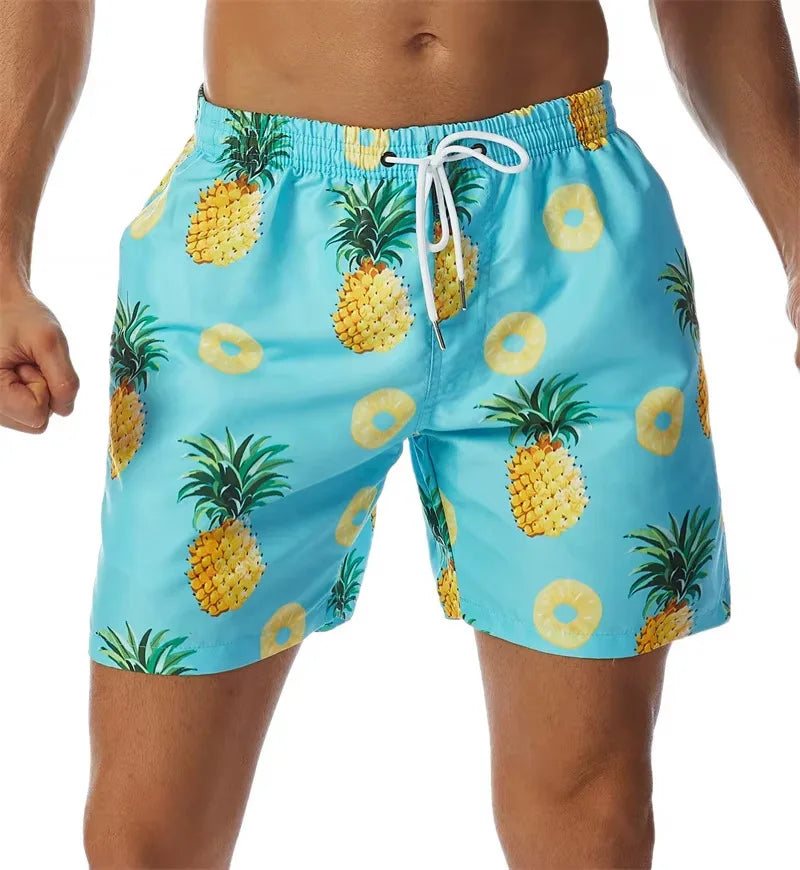 3D Anime Board Shorts - Quick-Dry Unisex Beach & Swimming Shorts for Men and Women