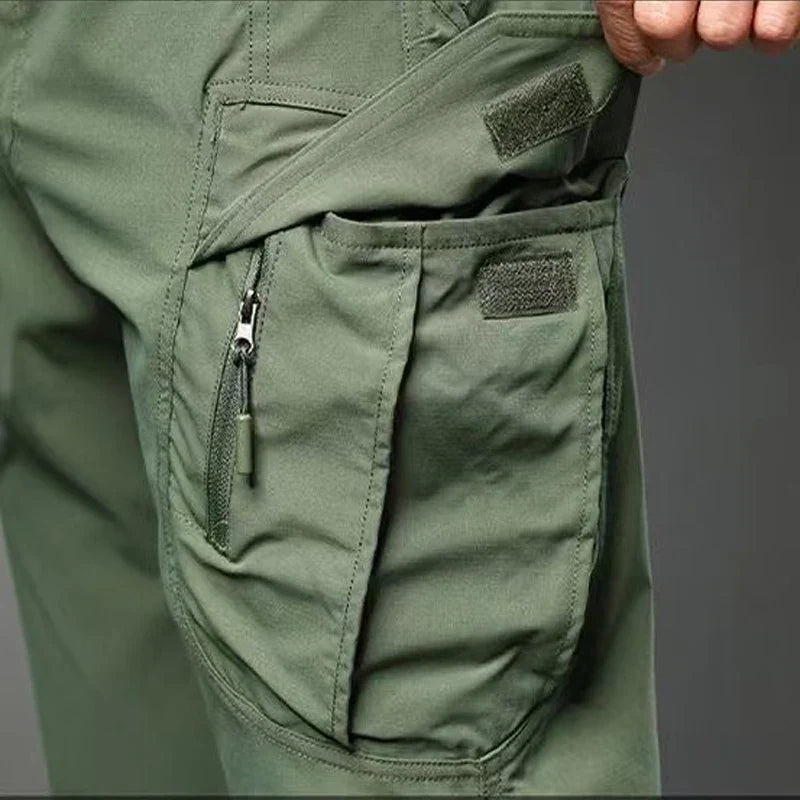 Men's Spring & Autumn Cargo Pants — Elastic Outdoor Trousers for Hiking, Trekking, Camping, Running & Cycling