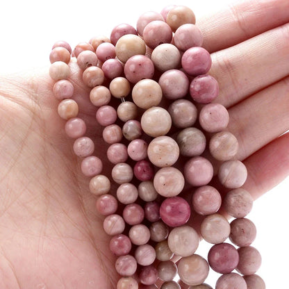 Natural Stone Round Beads 4-12mm Tiger Eye Lava Turquoise Jade for DIY Jewelry Making Bracelet Craft Supplies