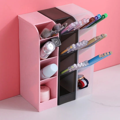 Multi-Layer Pen & Cosmetic Brush Holder – Organizer for Office and School Supplies