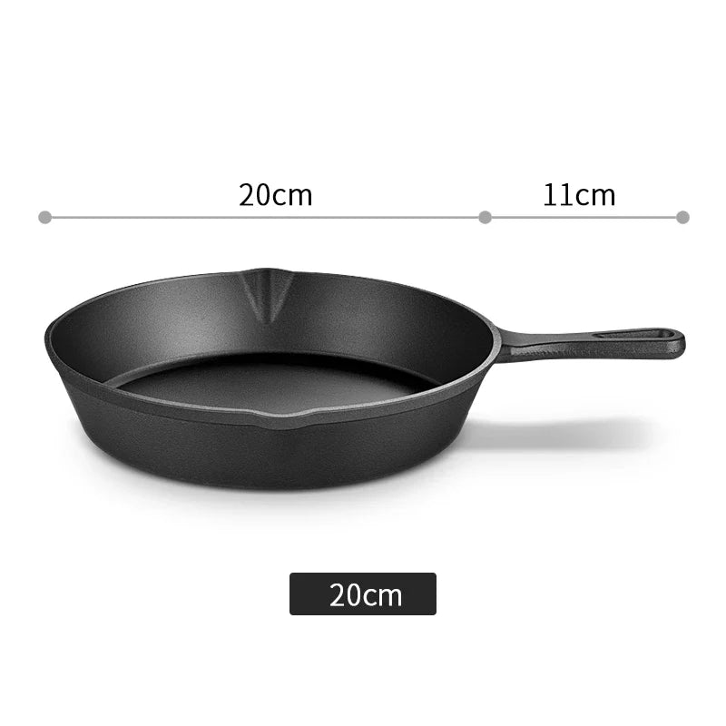 Cast Iron Frying Pan - Non-Stick Mini Skillet for Omelette, Pancake & Induction Cooking