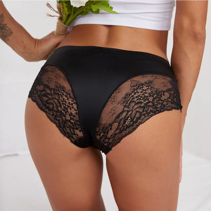 BZEL Sexy Lace Underwear - Women's Ice Silk Seamless Panties | Cozy Comfort & Skin-Friendly Lingerie
