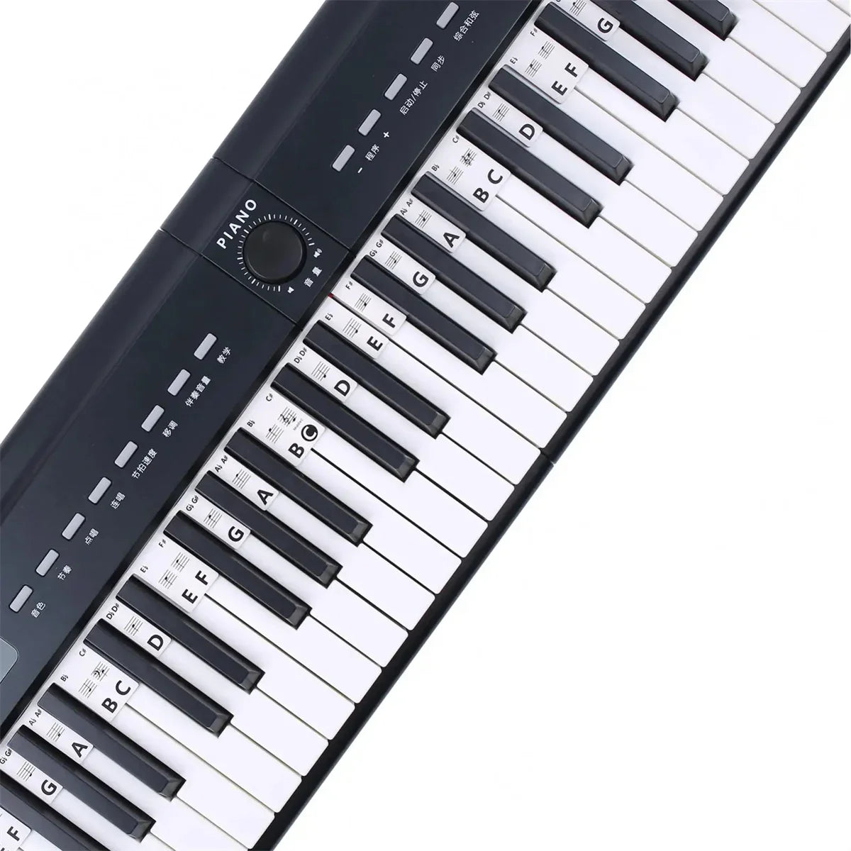 Miwayer Removable Piano Keyboard Stickers – Note Labels for 88/61 Keys, Learning Guide for Beginners