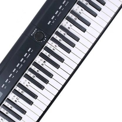 Miwayer Removable Piano Keyboard Stickers – Note Labels for 88/61 Keys, Learning Guide for Beginners