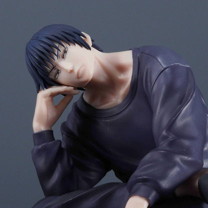 Jujutsu Kaisen Toji Fushiguro Figure - Sitting Pose Anime Collectible Decor Toy