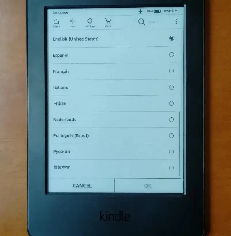 6" Original Kindle 8th Gen E-Book Reader, E-Ink Touch Screen, Without Backlight, Supports Multiple Languages, Perfect Gift