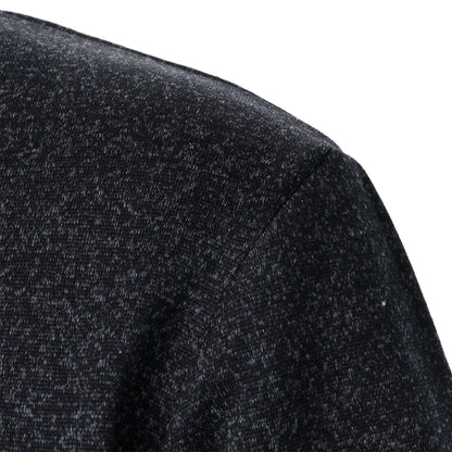 Men's Stand Collar Knit Sweater - Autumn Winter Long Sleeve Casual Knitted Pullover Top