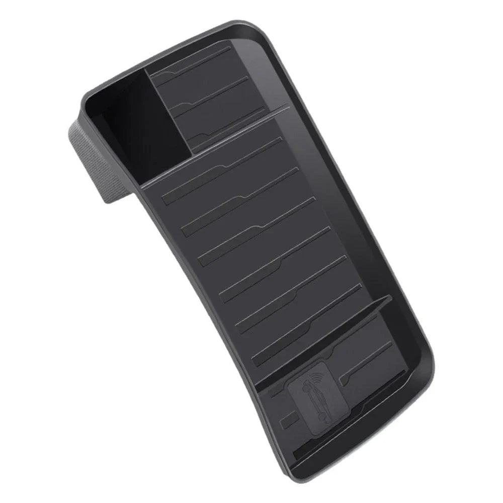 Tesla Model 3 & Y Rear Screen Storage Box – Hidden TPE Organizer Tray & Tissue Box for Interior Accessories