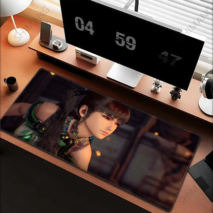 Large Stellar Blade Gaming Mouse Pad - HD Printed Rubber Desk Mat with Lock Edge for Keyboard & Mouse