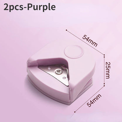 Portable Circle Cutter & Corner Rounder Machine – Button Maker Tool for Paper, Cards & Photos, Precision Corner Punching Craft Cutter for DIY Projects