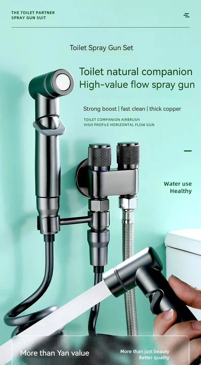 Handheld Bidet Spray Gun – Portable High-Pressure Cleaning Set for Bathroom, Women’s Washing & Toilet Hygiene