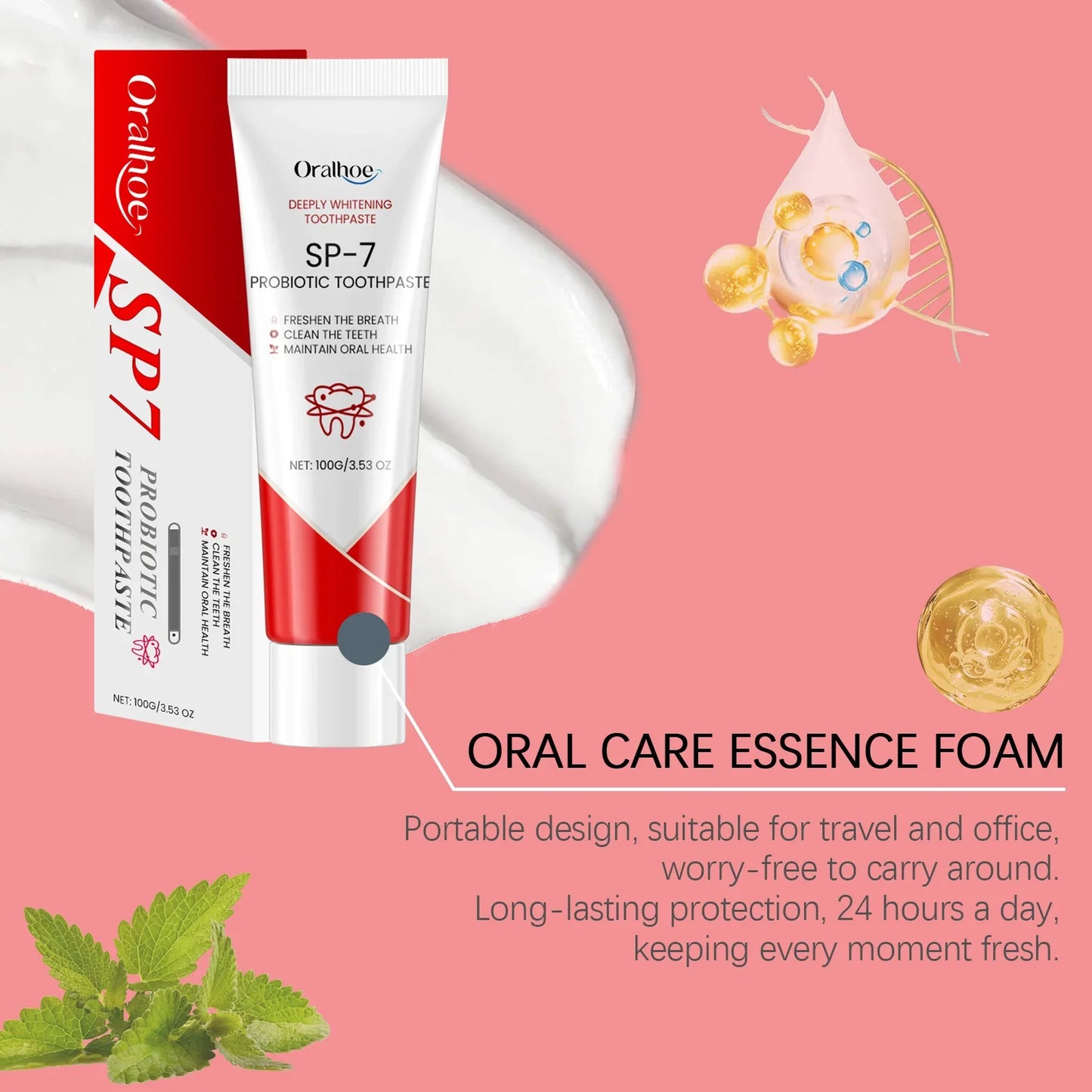 120g SP-7 Probiotic Toothpaste – Whitening, Stain Removal & Fresh Breath Oral Care