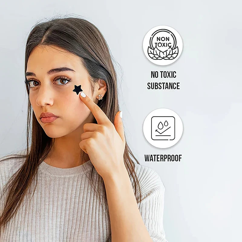 300/600/1200pcs Star Pimple Patches – Colorful Invisible Acne Spot Stickers for Skin Care and Face Concealer