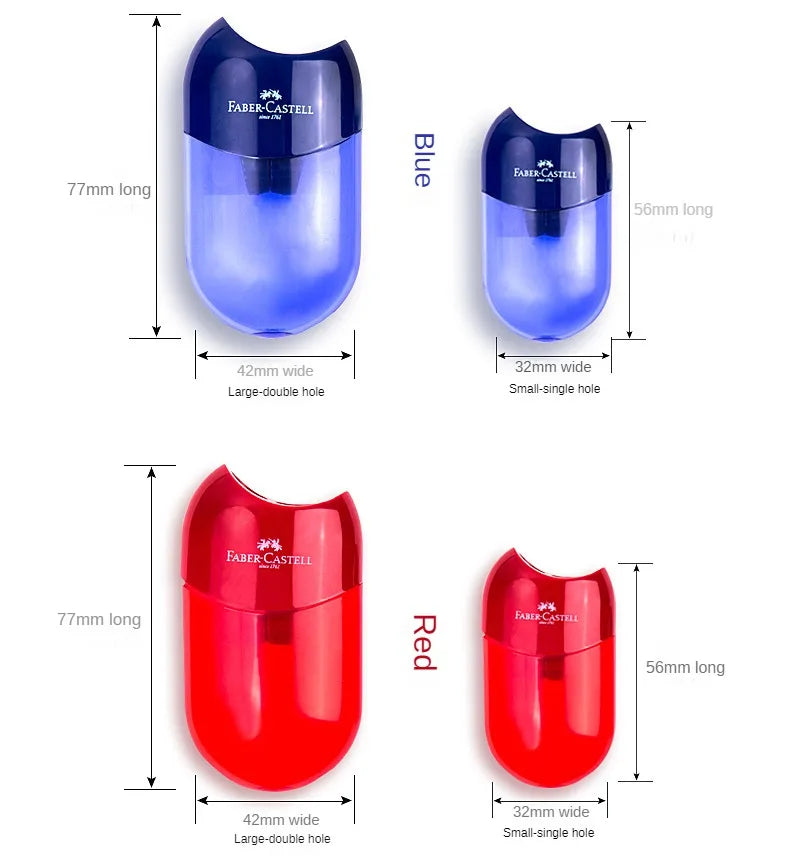 Double & Single Hole Transparent Pencil Sharpener – Creative Pen Knife for Kids & Students, School Supplies