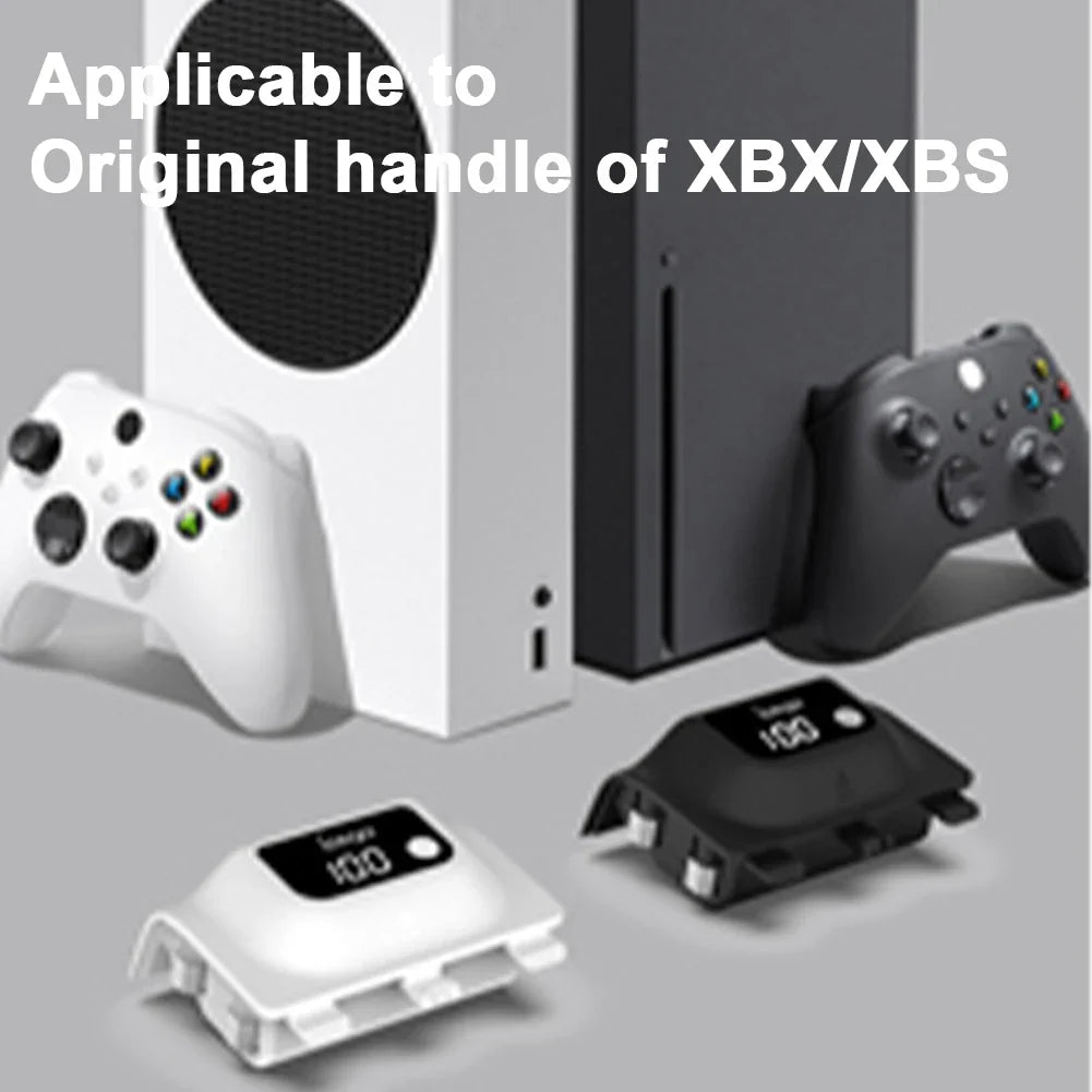 1400mAh Wireless Rechargeable Battery for Xbox Series X/S Controller — Digital Display Battery Pack