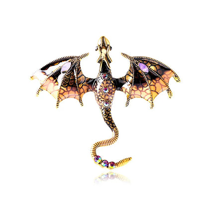 Fly Dragon Enamel Lapel Pins - Brooch for Jeans, Backpacks | Jewelry Clothing Badges | Wedding Gift & DIY Decor for Men