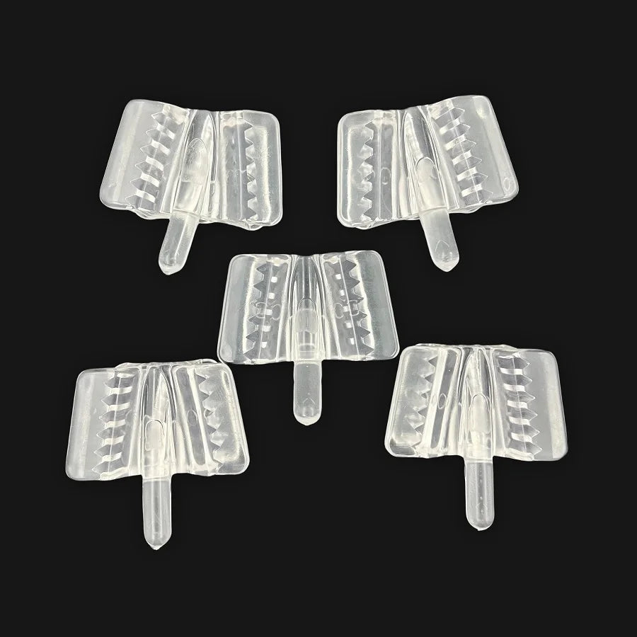 5pcs Dental Mouth Support Saliva Ejector Suction Tips with Occlusal Pad Mouth Opener Retractor