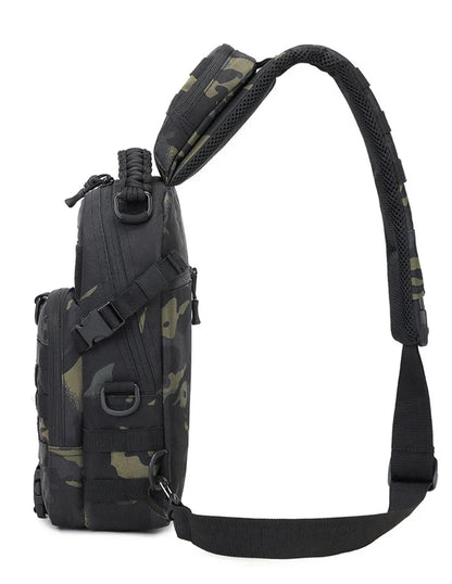 Camping Tactical Chest Bag – MOLLE Sling Backpack for Men, Outdoor Hiking, Cycling & Fishing