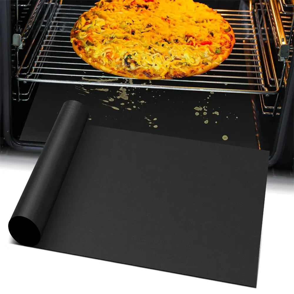 Reusable Non-Stick Oven Liners: Teflon Protector Mats for Electric & Gas Ovens - Heat Resistant Grill Mats for Bottom Protection