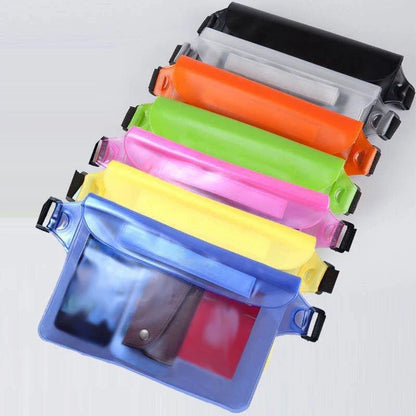 Waterproof Swimming Waist Bag - Sealed Dry Phone Case for Diving, Skiing, Boating, Beach & Water Sports