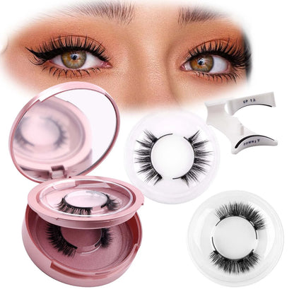 GEMERRY Magnetic Eyelashes Set with Applicator – Natural Look Reusable No Glue Soft Strip False Lashes Makeup Kit