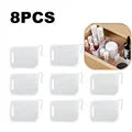 8/12/16 Pc Adjustable Refrigerator Storage Divider – Snap-On Fridge Door Shelf Organizer Bins, Plastic Container Separator