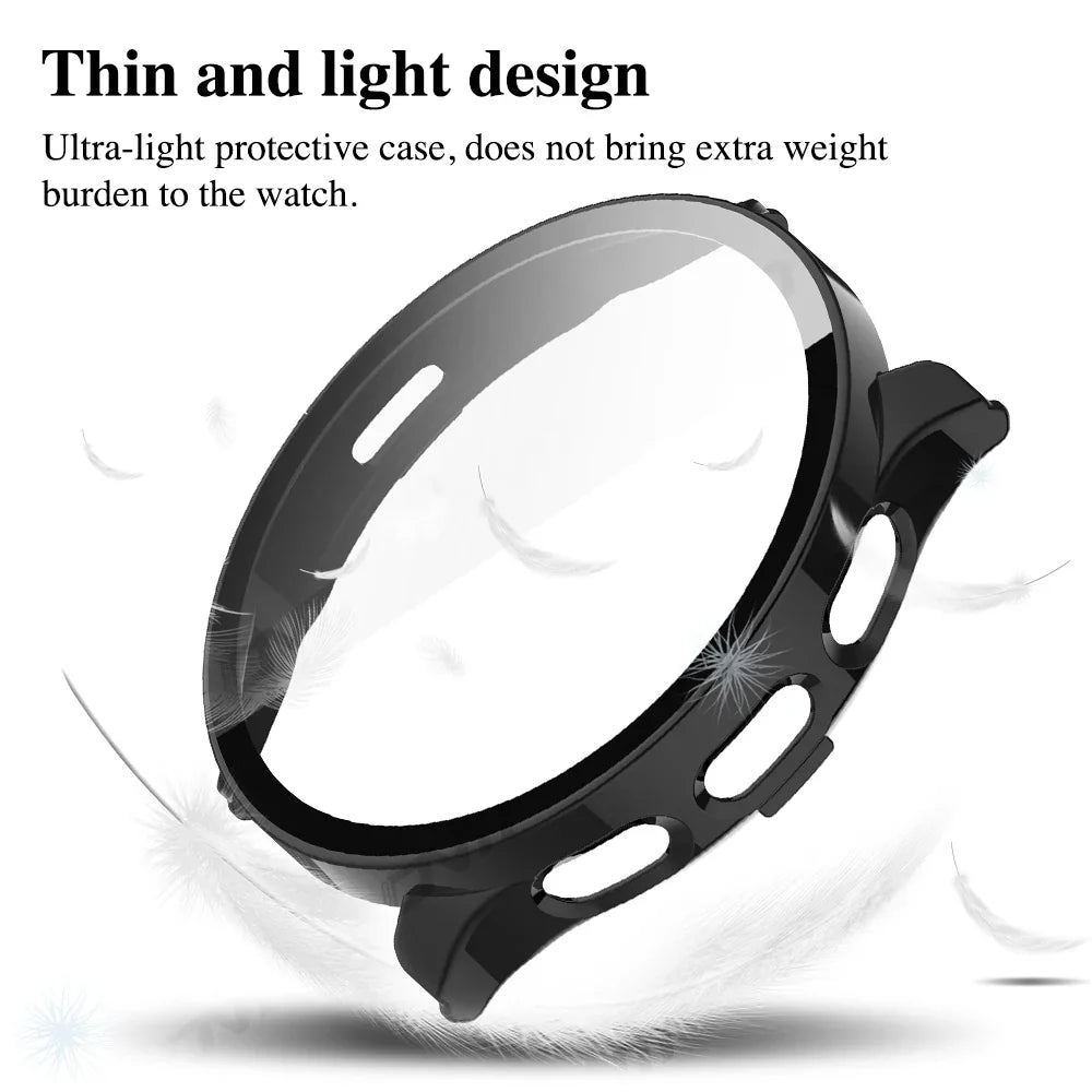 2-in-1 Tempered Glass Screen Protector + Hard Case for Garmin Venu 3/3S – Full Coverage Bumper Shell Accessory