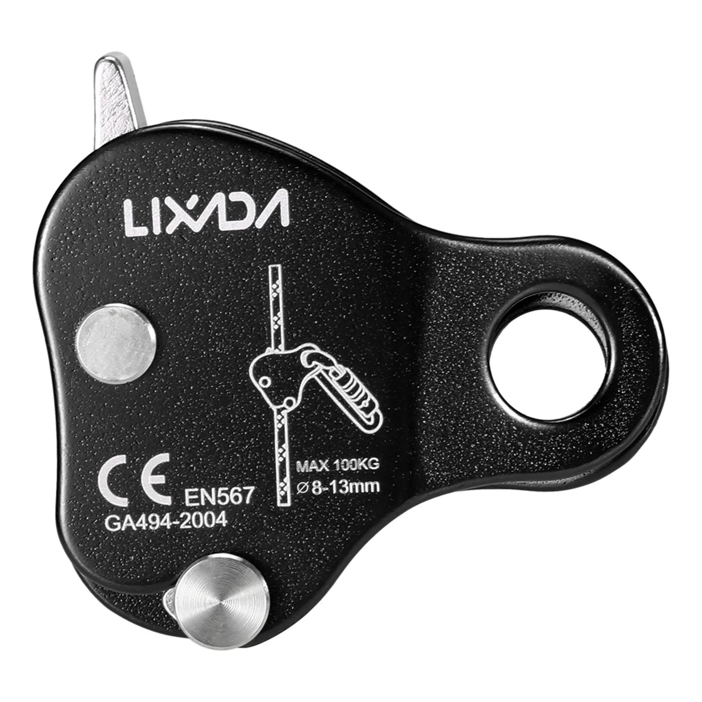 Climbing Ascender Belay Device – Arborist Rope Protection Grip for 8-13MM Outdoor Mountain Climbing Rigging