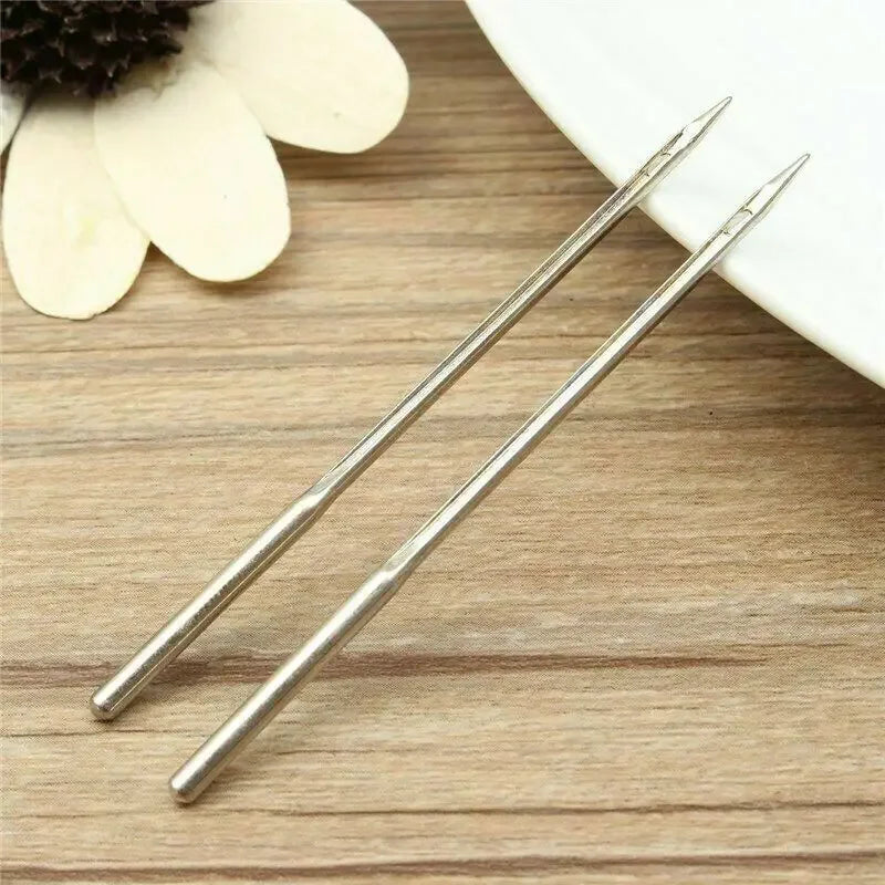 5/10 Pcs Leather Sewing Awl Needles Tool Set – Crochet Bent Hook Needles for Canvas Shoes Repair and DIY Craft Making