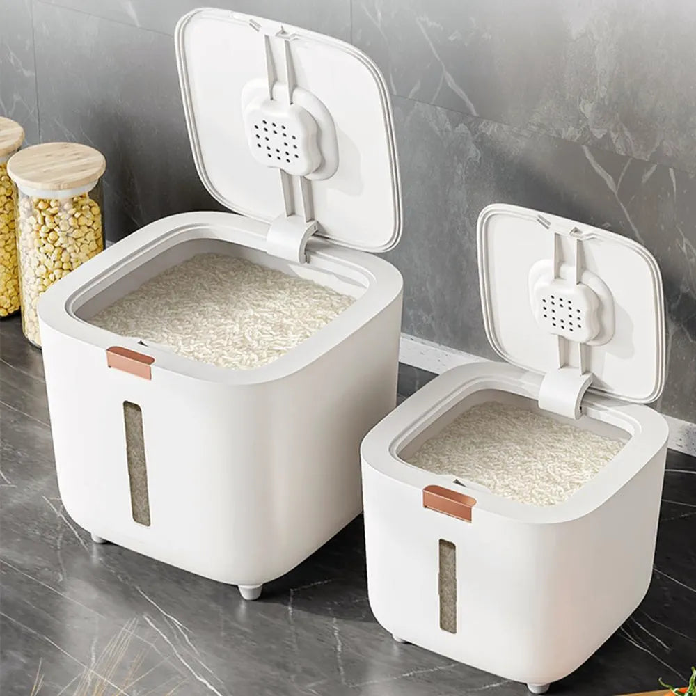 Insect-Proof Moisture-Proof Rice Box: Sealed Jar Grain Kitchen Container - 5/10KG Storage Box with Lid for Kitchen Storage