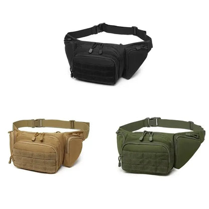 Tactical Waist Pack – Nylon Bodypack for Hiking, Phone Pouch, Outdoor Sports, Army Green, Men’s Hunting, Climbing, Camping Belt and Airsoft Bags