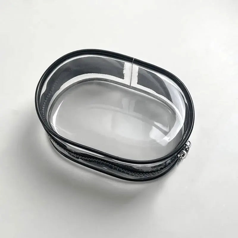 Portable Mini Clear Zipper Storage Bag Keychain – Cartoon Doll Toy, Mystery Box Organizer for Earphones, Chargers, Gift Bag for Kids
