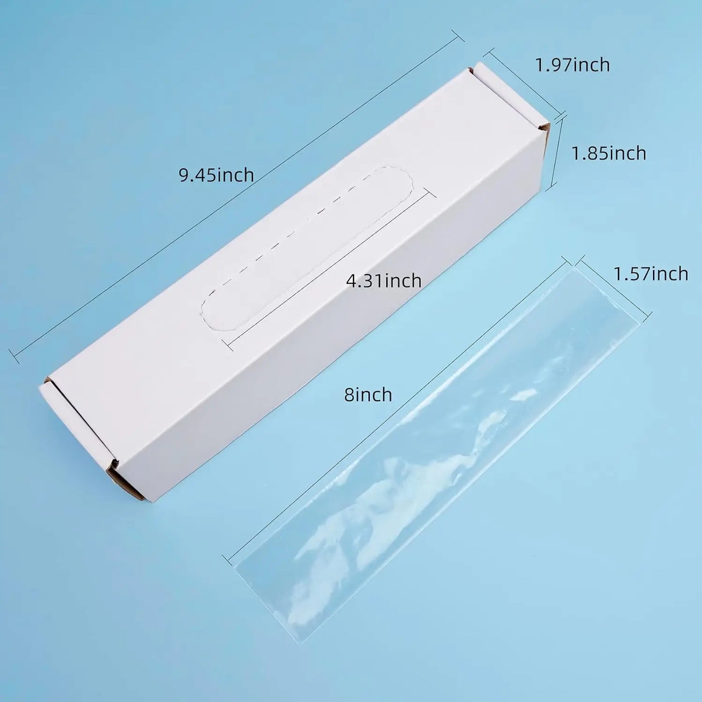 AG Disposable Dental Poly Plastic X-Ray Sensor Protective Film Covers – 500pcs/Box