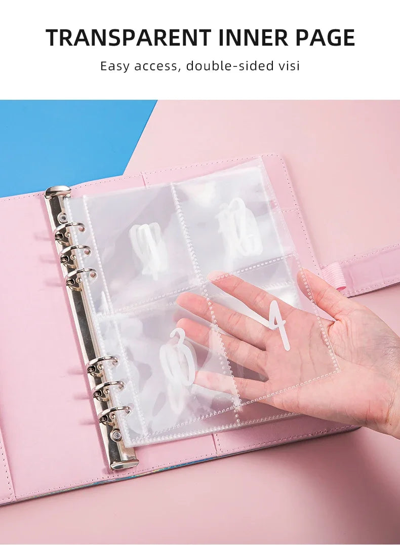 100 Envelope Challenge Binder – Savings Challenge Loose-Leaf Budget Binder with Cash Envelopes, Money Organizer System