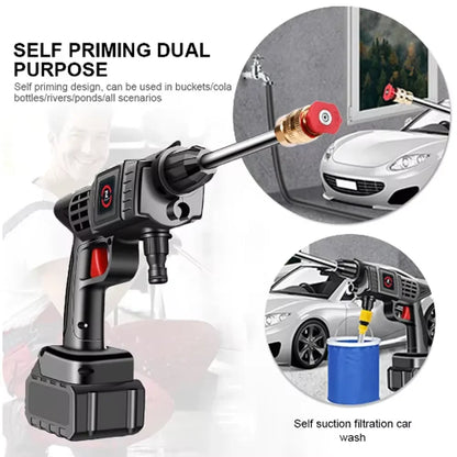 Household Wireless High-Pressure Car Washing Machine - EU High-Pressure Water Gun for Efficient and Convenient Car Cleaning