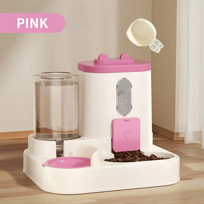 2-in-1 Cat Food and Water Feeder – Fully Automatic Pet Dispenser