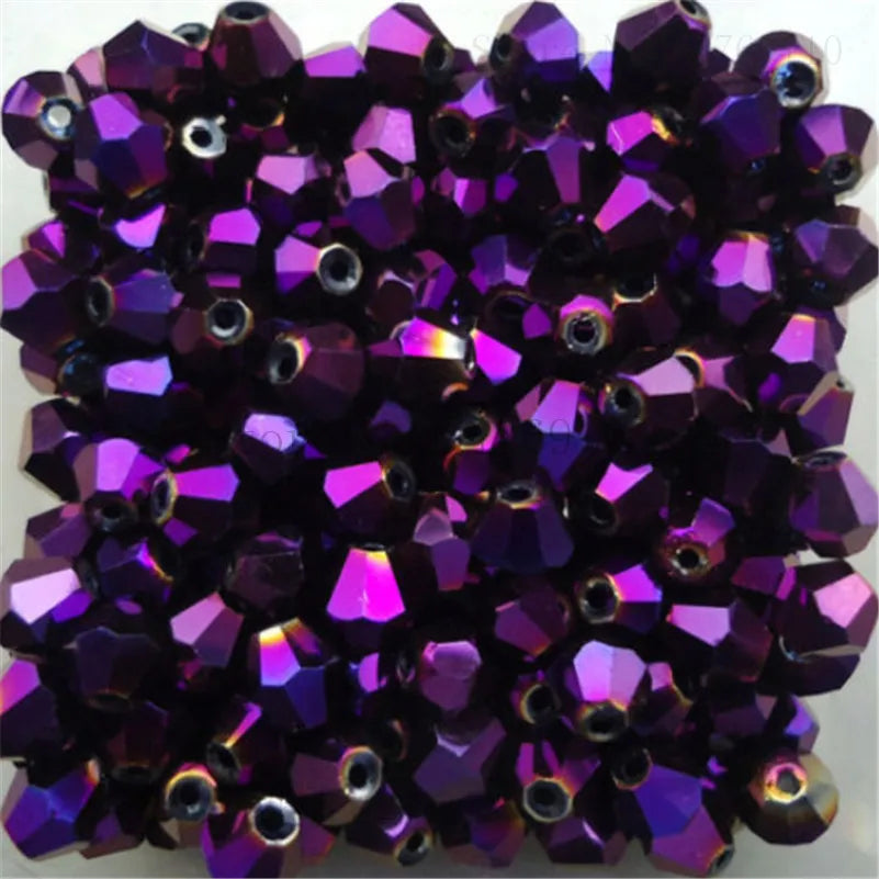 Isywaka 3–8mm Austria Crystal Bicone Glass Beads – Colorful Faceted Loose Spacer Beads for DIY Jewelry Making, Bracelet & Charm Craft Supplies