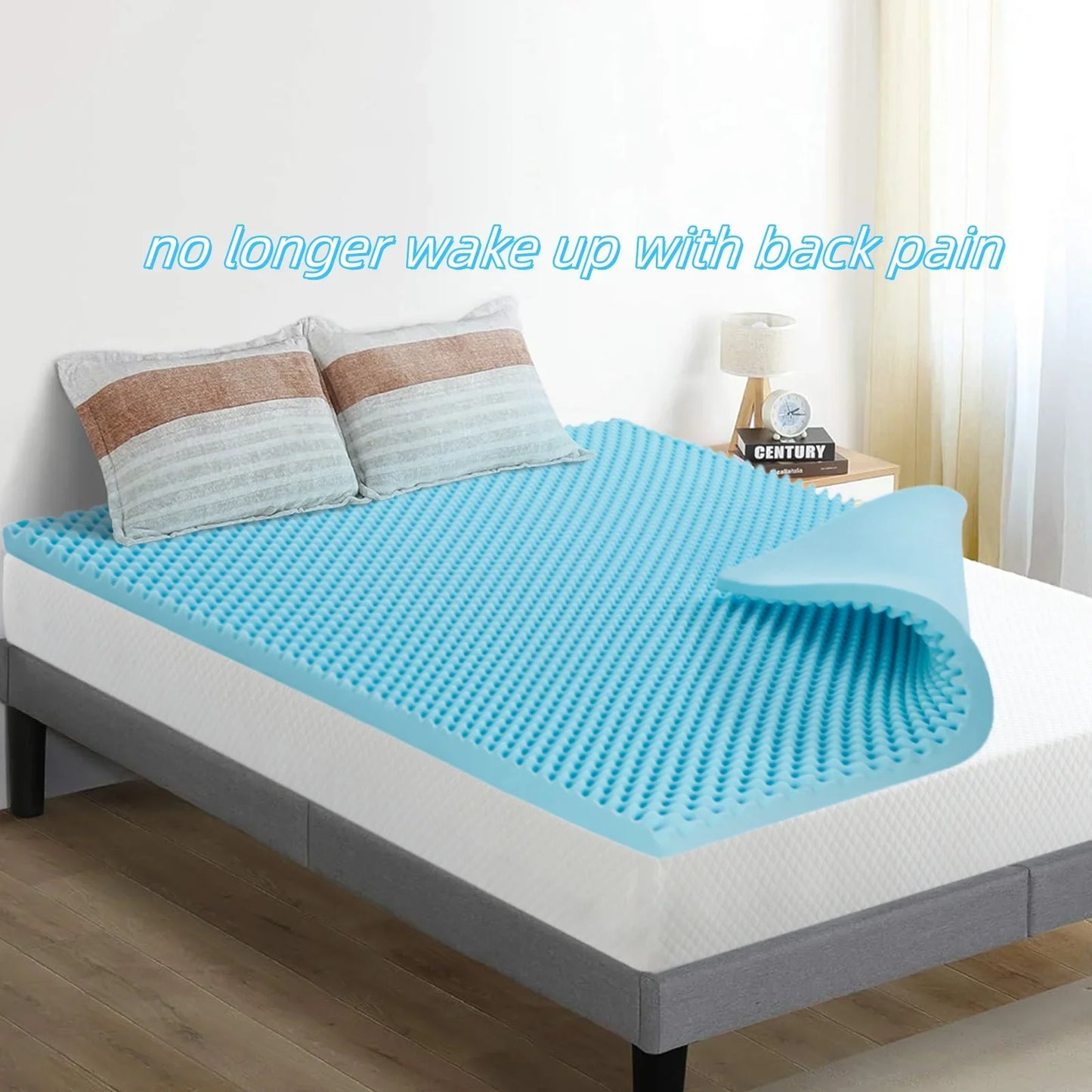 2", 3", 4" Full Memory Foam Mattress Topper - Gel-Infused Comfort Pad for Full/Double Bed, Soft Foam Mattress
