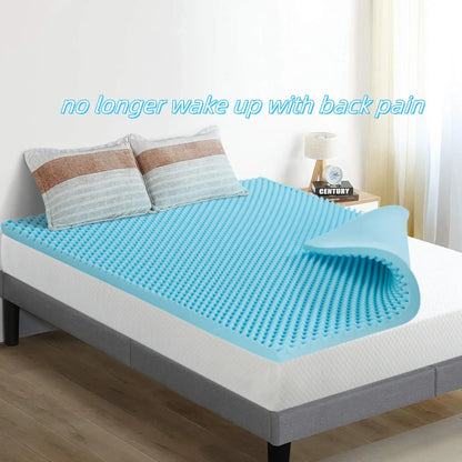 2", 3", 4" Full Memory Foam Mattress Topper - Gel-Infused Comfort Pad for Full/Double Bed, Soft Foam Mattress