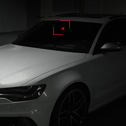 Car LED Solar Powered Simulated Dummy Security Light - Wireless Anti-Theft Warning Caution Lamp with Flashing Imitation Effect
