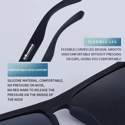 Okuma Polarized Sunglasses UV400 — Men & Women Outdoor Sunglasses for Hunting, Fishing, Driving & Biking, Optional Box